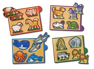 Melissa & Doug Houten Mini Puzzels