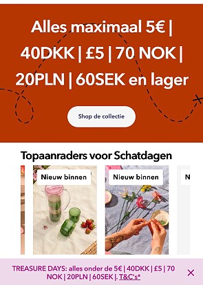 TREASURE DAYS bij Flying Tiger
