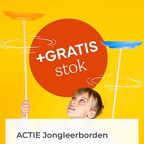 Alle jongleerborden nu mét GRATIS stok