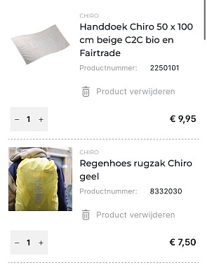 Chiro koopjes -50%