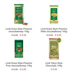 Lindt Dubai Style Pistache chocoladereep
