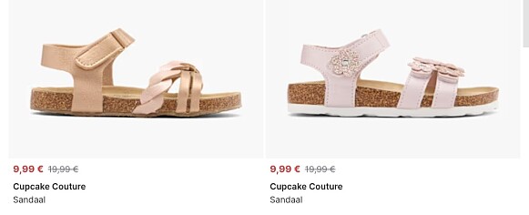 Kindersandalen vanaf 9,99€
