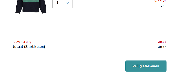 Kleertjes.com kortingen tot 50%