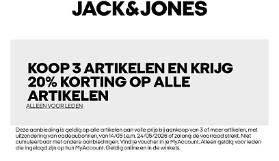 3 artikelen = 20%