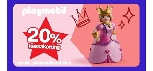 Scoor -20% op jouw favoriete Playmobil sets