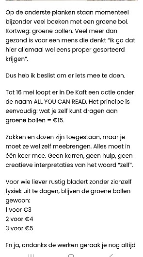 Unieke boekenactie bij De Kaft