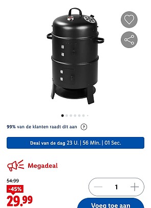 3-in-1 rookoven barbecue -45%