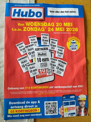 Hubo €10 kortingsbon