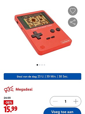 Lexibook retro spelconsole -36%