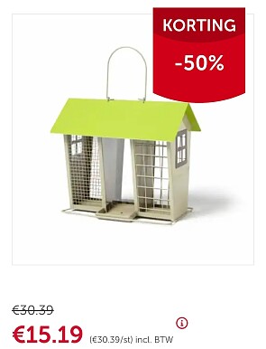 -50% voederhuis multi strandhuis