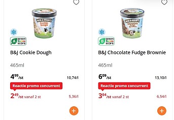 Ben&Jerry’s ijspints -50%