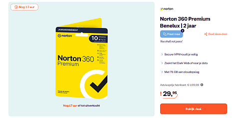 Norton 360 Premium Benelux | 2 jaar