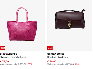 Tot -69% op CHICCA BORSE handtassen bij Zalando 👝