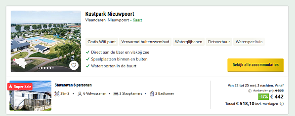 Last minute pinksterweekend aan zee? Mooie deal bij bungalow specials