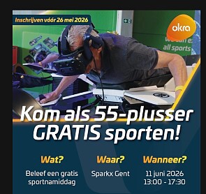 Gratis sportnamiddag Sparkx Gent 55+