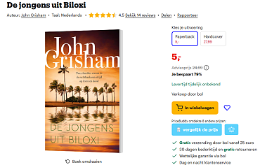-78% 📖 De jongens uit Biloxi, John Grisham