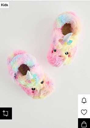 Pantoffels multi unicorn maat 19