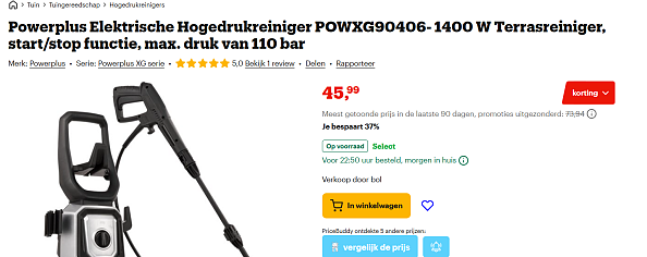 Powerplus Elektrische Hogedrukreiniger POWXG90406