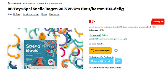 BS Toys Spel Snelle Bogen 104-delig (-55%)