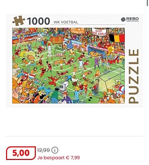 Puzzels aan 5 euro