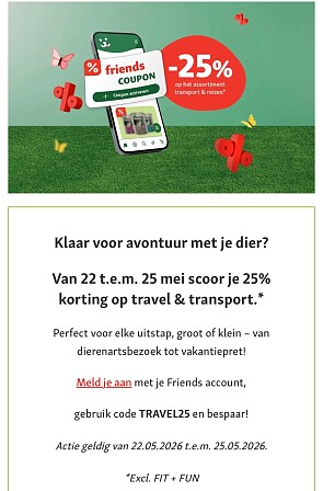 Klaar voor avontuur met je dier?
