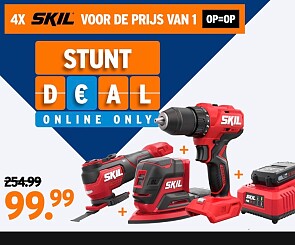 4x SKIL voor de prijs van 1!💥