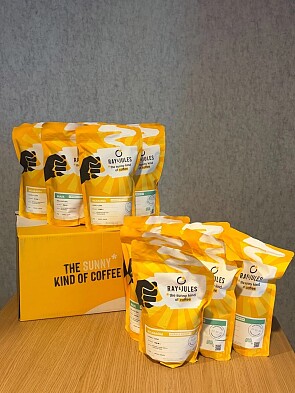 Ray & Jules koffiebonen 3+3 GRATIS!