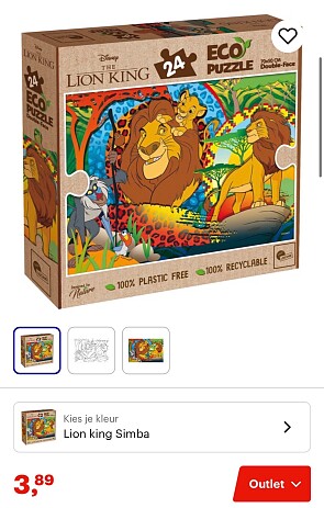 Eco puzzels Lisciani koopjes