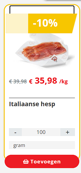 Italiaanse hesp -10%