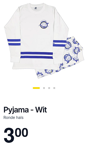 Zeeman pyjama aan €3,00