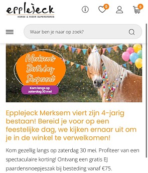 EJ paardensnoepjeszak gratis bij aankoop