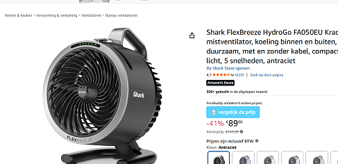 Hitte bestrijden? Korting op deze ventilator!
