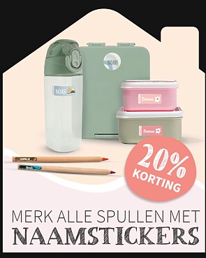 Kortingscode goedgemerkt naamstickers 20%