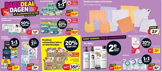 Babydealdagen bij Kruidvat vanaf 25 mei 26 tem 7 juni 26