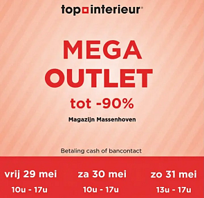 Mega outlet tot -90% 💡 Top Interieur