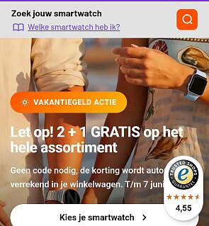 Smartwatchbanden 2 + 1 gratis