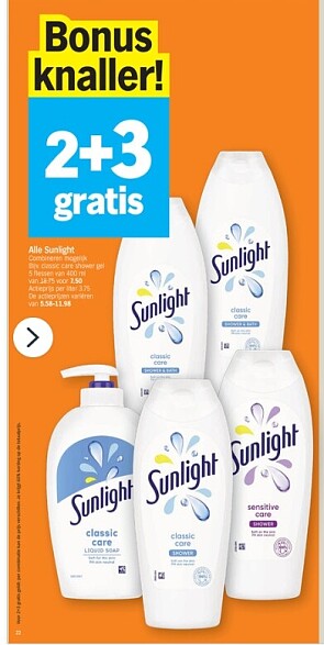 Bonusknallers bij ah 2+3 gratis