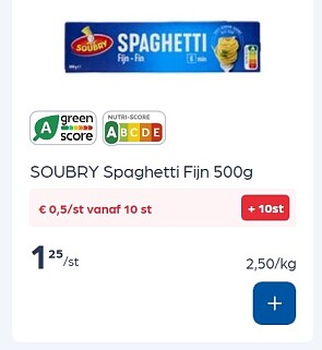 Soubry pasta in promo