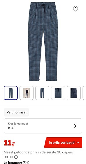 WE Fashion Jongens pantalon met dessin -71%
