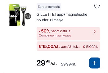 Gillette scheerapparaten in promo