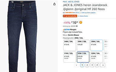 JACK & JONES pantalon pour hommes