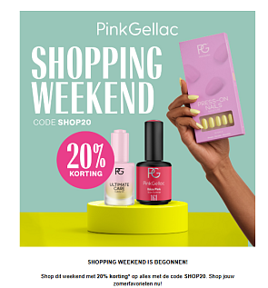 Pink Gellac: 20% korting