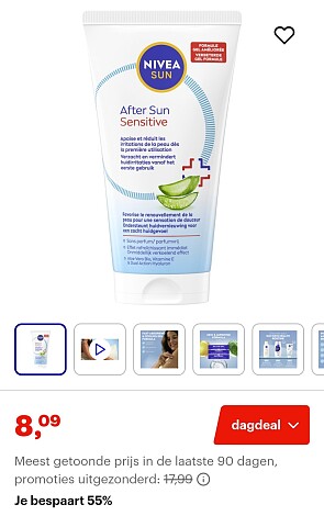 NIVEA SUN After Sun Sensitive Gel -55%