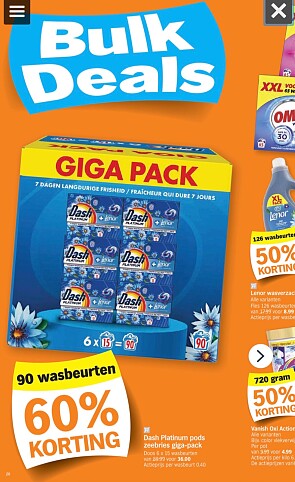 Verschillende huishoudartikelen tot -60% bij ah