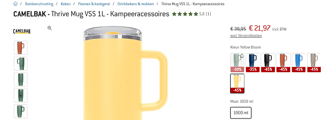 Korting op Thrive Mug