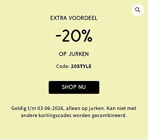 -20% op jurken