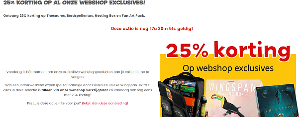 999 Games: -25% op al de webshop exclusives