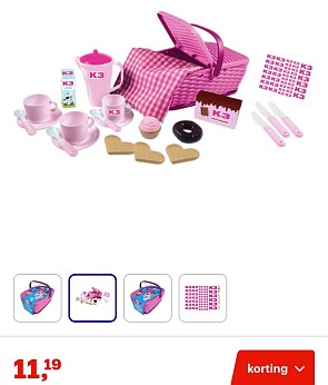 K3 Speelgoedpicknickset