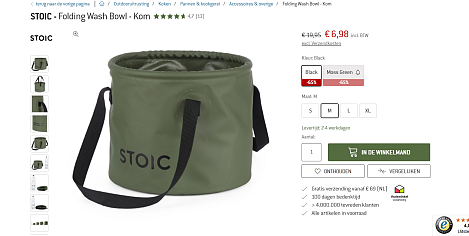 Was kom opvouwbaar voor de kamperen, hiking etc...