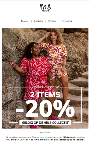 Ms Mode: koppelverkoop 20%